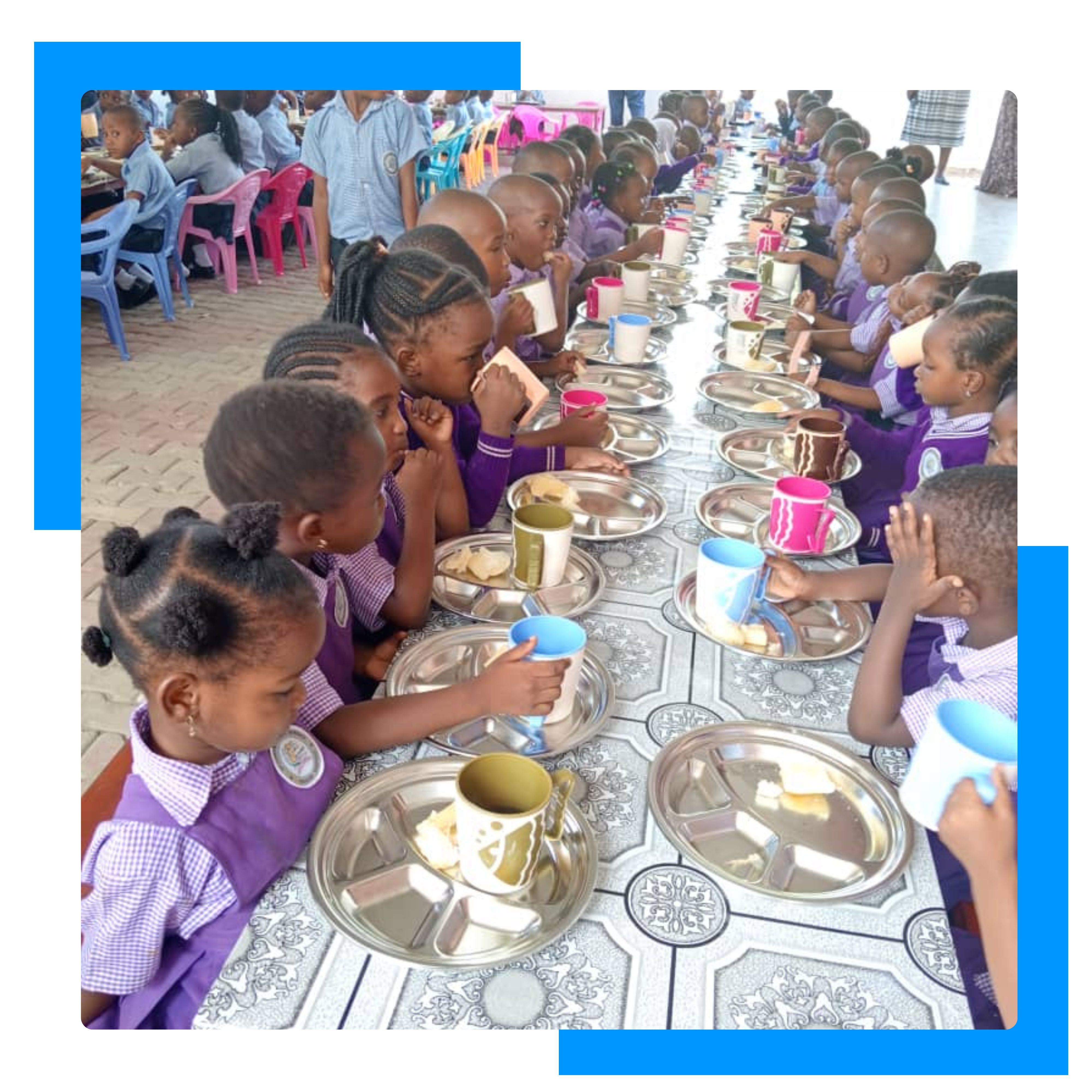 Students attending Spanish class at SJGS Kibamba