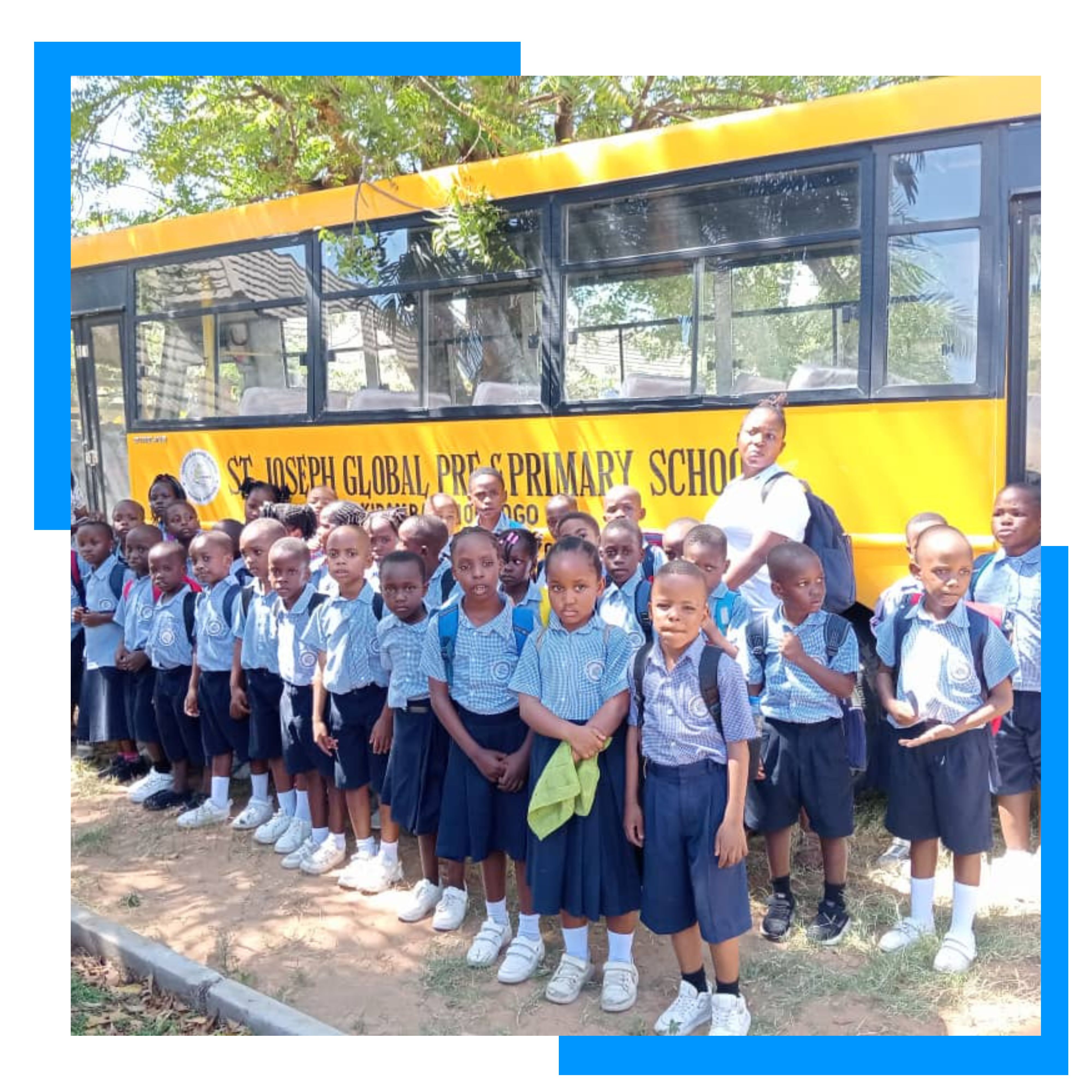 Students attending Spanish class at SJGS Kibamba